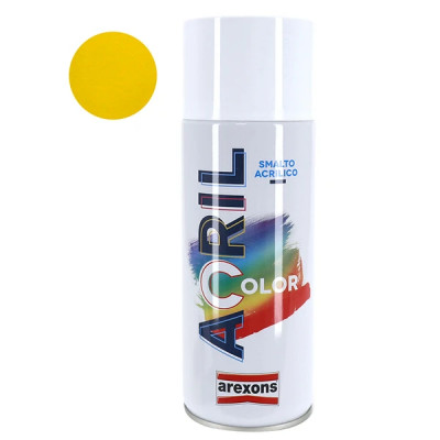 Bombe de peinture Arexons acrylique jaune trafic RAL 1023 aerosol 400 ml (3977) (Suzuki)