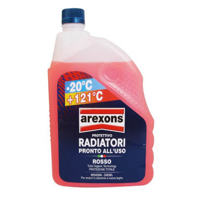Liquide de refroidissement Arexons -20°C/+121°C rouge 2L