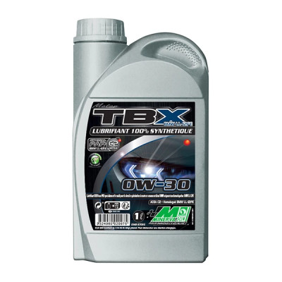 Huile moteur 4 temps Minerva Oil TBX 0W30 (100% synthèse) préconisée pour Piaggio 125 Medley (1L)