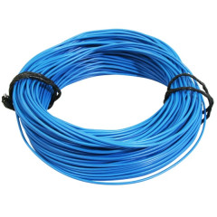 Fil électrique adaptable 0,50mm2 multibrin bleu (50m)