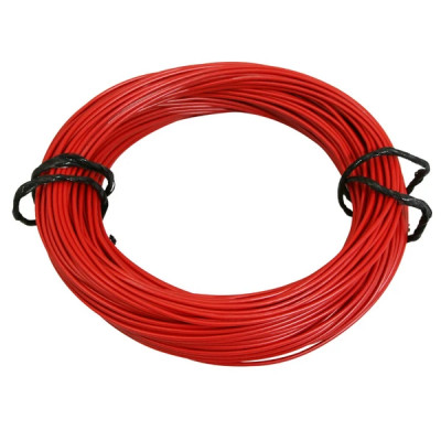 Fil électrique adaptable multibrin 0,50 mm² rouge (50 m)