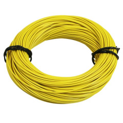 Fil électrique adaptable 0,75mm2 multibrin jaune 50m
