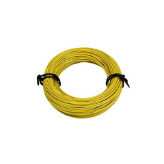 Fil électrique adaptable 1,00mm2 12-10 multibrin jaune (50m)