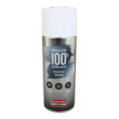 Bombe de peinture Arexons acrylique 100 gris zinc effet métallisé aérosol 400 ml (3674)