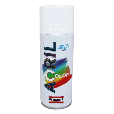 Bombe de peinture Arexons acrylique blanc pur RAL 9010 aérosol 400 ml (3931)