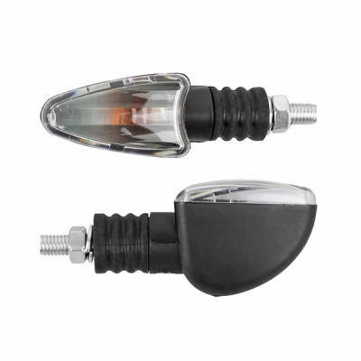 Clignotant universel Replay flèche ampoule BA9S base ABS transparent-noir