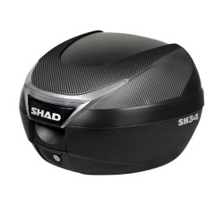 Top case Shad 34L noir-carbone avec platine (contenance 1 casque intégral + accessoires) D0B34106