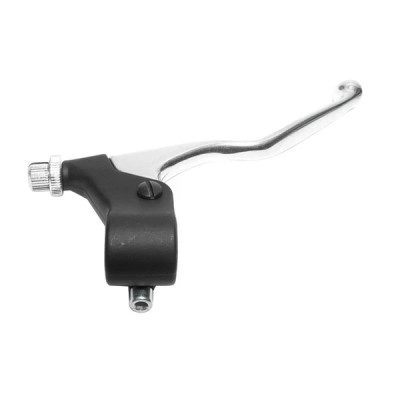 Poignée de frein Domino alu poli-noir droit