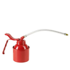 Burette standard Pressol 250ml métal rouge avec bec flexible 210mm