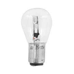 Ampoule standard adaptable 6V 15-15W culot BAX15d blanc (projecteur)