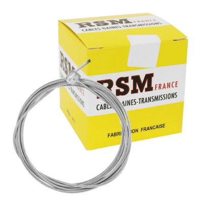 Câble de frein adaptable 8x9 diamètre 1.8mm lg 1m80 (boite de 25) peugeot / mbk