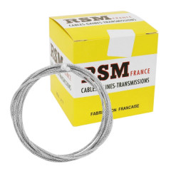 Câbles de frein adaptable 6x8,5 diamètre 2.00mm lg 1m80 (boîte de 10)