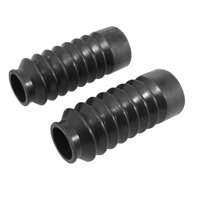 Soufflets de fourche adaptable diamètre intérieur 30 et 45mm - longueur 120mm pour scooter MBK 50 Booster / Yamaha 50 BWS