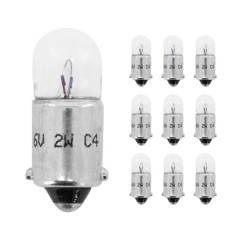 Ampoules standard Flosser 6V 2W culot BA9s (boîte de 10)