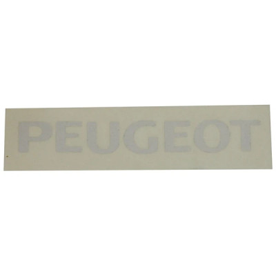 Autocollant adaptable blanc 150 x 19 mm pour selle ou carrosserie PEUGEOT