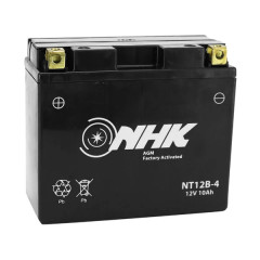 Batterie 12V NHK 10Ah NT12B-4 activée en usine prête à l'emploi