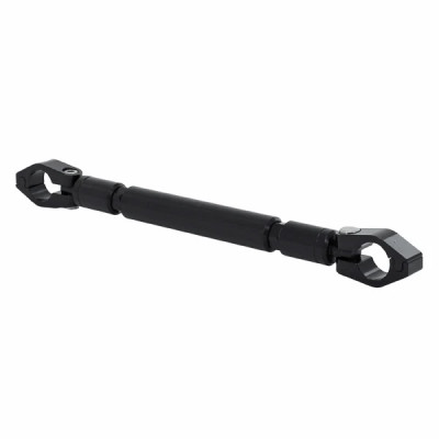 Barre de renfort guidon adaptable alu noir réglable 224mm à 280mm pour guidon diamètre 22mm