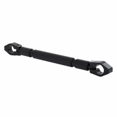 Barre de renfort guidon adaptable alu noir réglable 224mm à 280mm pour guidon diamètre 22mm