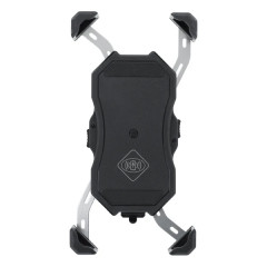 Support smartphone-telephone adaptable M2 avec USB et fonction charge sans fil, livré avec supports guidon + rétro