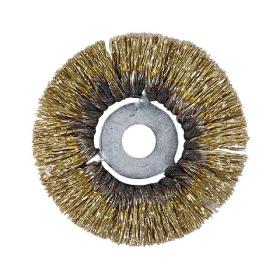 Brosse circulaire rotative adaptable diamètre 90mm fils 35-100 alésage 14mm (5995080)