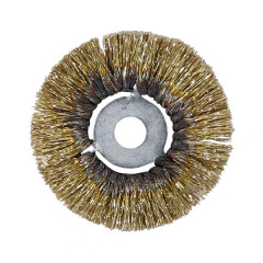 Brosse circulaire rotative adaptable diamètre 90mm fils 35-100 alésage 14mm (5995080)