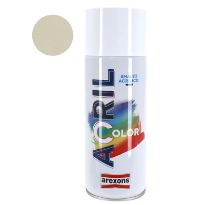 Bombe de peinture Arexons acrylique blanc perle RAL 1013 aérosol 400 ml (3932)