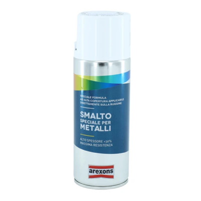 Bombe de peinture Arexons smalto spécial metal brillant blanc glace aérosol 400 ml (3292)