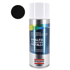 Bombe de peinture Arexons smalto spécial métal brillant noir intense aérosol 400 ml (3293)