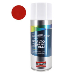 Bombe de peinture Arexons smalto spécial metal brillant rouge trafic RAL 3020 aérosol 400 ml (3815)