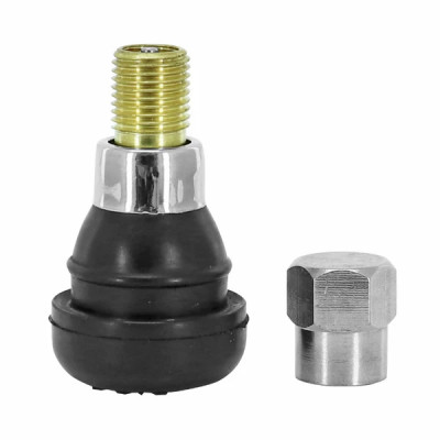 Valve de pneu tubeless adaptable TR412 33mm manchon et bouchon laiton