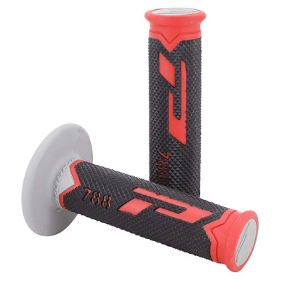 Revêtements poignées ProGrip 788 Triple Densité Base Color Rouge-Noir-Gris 115mm