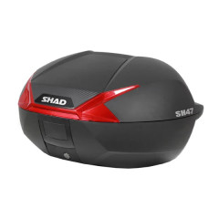 Top case Shad noir 47L avec réflecteur rouge (D0B47206)