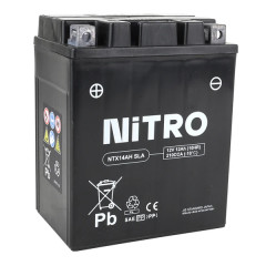Batterie Nitro 12V 12Ah sans entretien prête à l'emploi