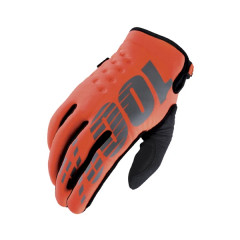 Gants adaptable homologué EN13594 : 2015 orange fluo T11 (XL)