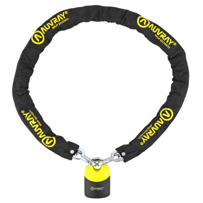Antivol à chaîne Auvray 1.50m maillon diamètre 10mm avec cadenas 74x112mm