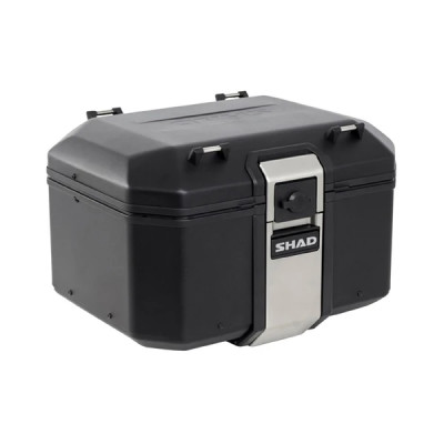 Top case Shad TR48 Terra 48L Black Edition avec lock system - capacité 2 casques jet (platine vendue séparément) (D0TR48100B)