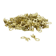 Cosse électrique adaptable laiton non isolée oeillet 5.2 x 20 à sertir (vendu au sachet de 100 pièces)