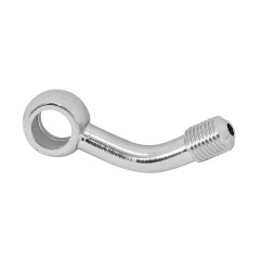 Raccord banjo adaptable durite de frein diamètre int 10mm diamètre ext M10 x 125 désaxé 60°