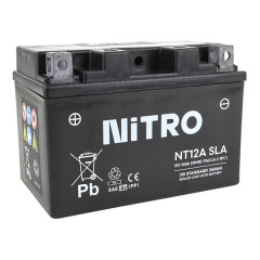Batterie Nitro 12V 10Ah NT12A AGM activée en usine prête à l'emploi