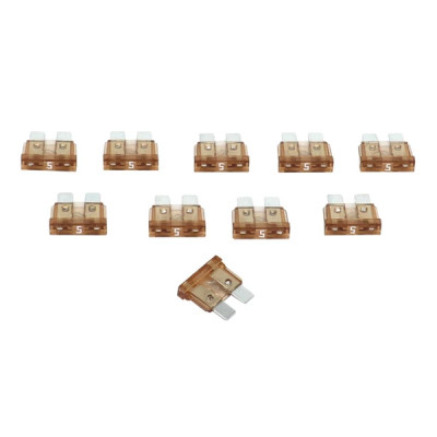 Fusible plat enfichable standard adaptable 5A (sachet de 10)