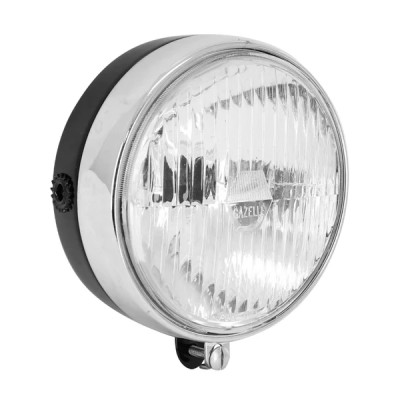 Phare-projecteur adaptable noir diamètre 148 mm (ampoule P26s) pour Peugeot 103 SP / MBK 51