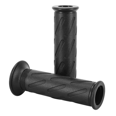 Revêtements de poignées Domino noir open end gauche 124 mm droite 123 mm