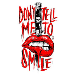 Autocollant Lethal Threat mini no smiles 60x80mm