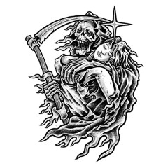 Autocollant Lethal Threat Mini Lust Over Love 60x80mm