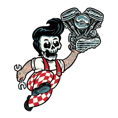 Autocollant Lethal Threat 60x80mm