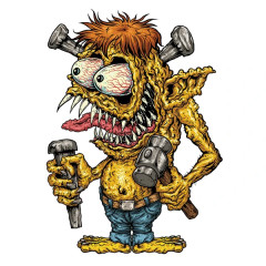 Autocollant Lethal Threat 60x80mm