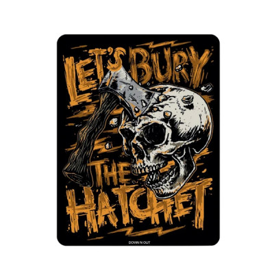 Autocollant Lethal Threat Bury the Hatchet 60x80mm