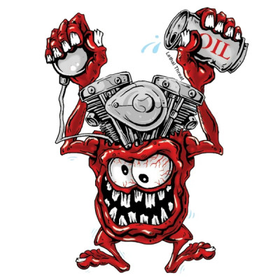 Autocollant Lethal Threat 60x80mm