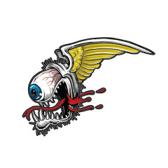 Autocollant Lethal Threat mini hot eyeball monster (60x80mm)