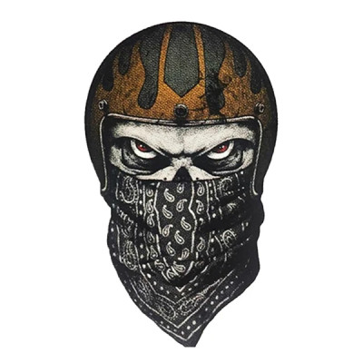 Autocollant Lethal Threat mini skull bandana (60x80mm)